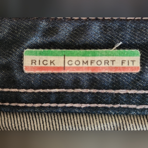 JACK & JONES Jeans Men W30 L32 Rick Comfort Fit Dark Blue Button Fly - Picture 3 of 13